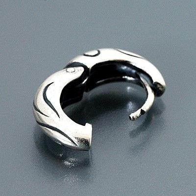 シルバーフープピアス(片耳用)