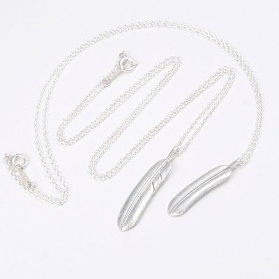 シルバーペアネックレス