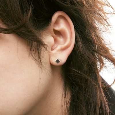 シルバースタッドピアス(片耳用)