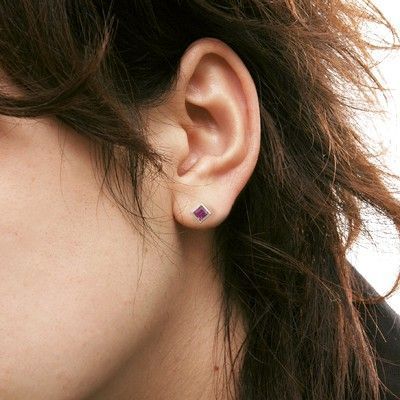 シルバースタッドピアス(片耳用)