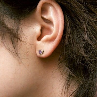 シルバースタッドピアス(片耳用)