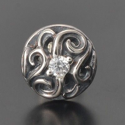 シルバースタッドピアス(片耳用)