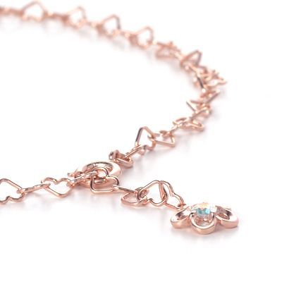 ピンクゴールドアンクレット