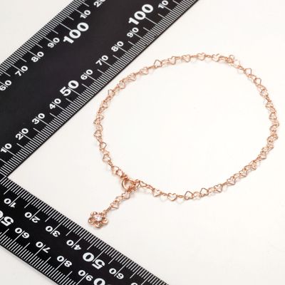 ピンクゴールドアンクレット