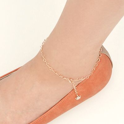 ピンクゴールドアンクレット