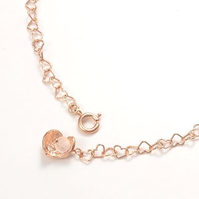 ピンクゴールドアンクレット