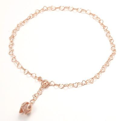 ピンクゴールドアンクレット