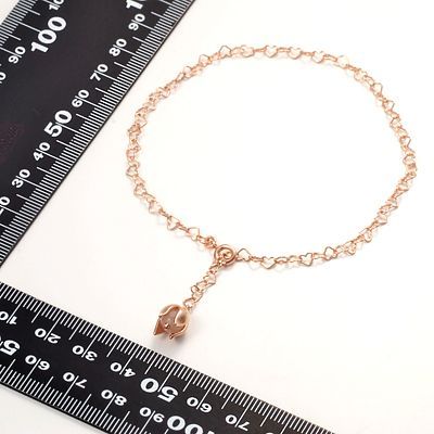 ピンクゴールドアンクレット