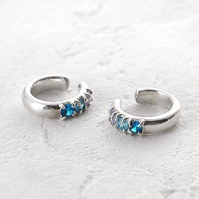 シルバーノンホールピアス