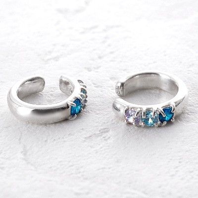 シルバーノンホールピアス