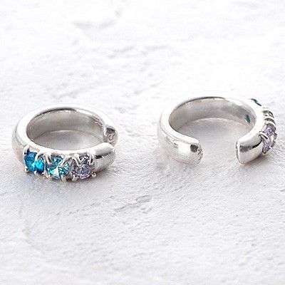 シルバーノンホールピアス