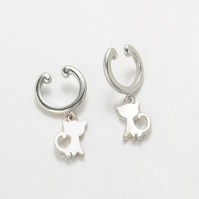 シルバーノンホールピアス