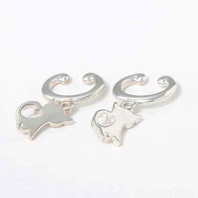 シルバーノンホールピアス