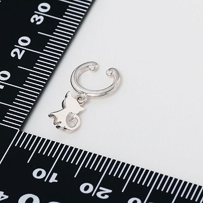 シルバーノンホールピアス