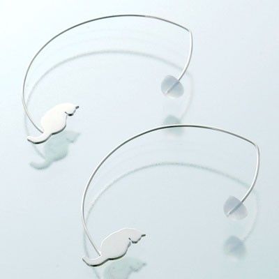 シルバーフープピアス