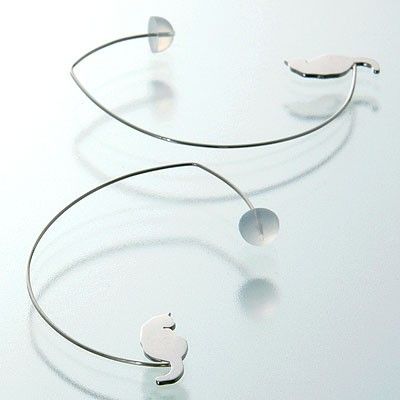 シルバーフープピアス