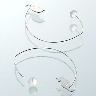 シルバーフープピアス