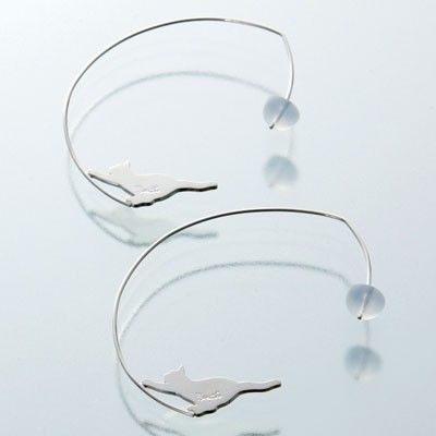 シルバーフープピアス