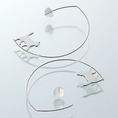 シルバーフープピアス