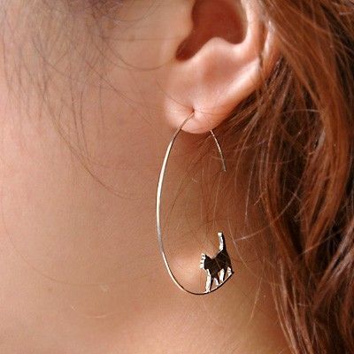 シルバーフープピアス