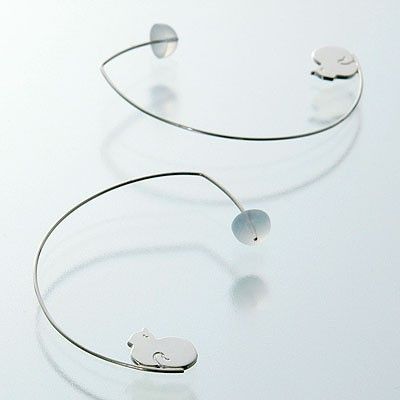 シルバーフープピアス