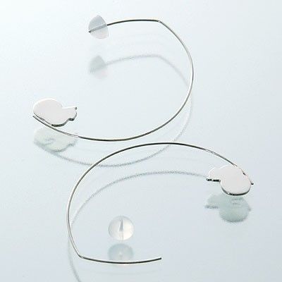 シルバーフープピアス