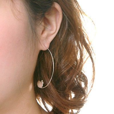 シルバーフープピアス