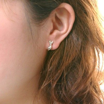 シルバーノンホールピアス