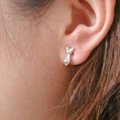 シルバーノンホールピアス