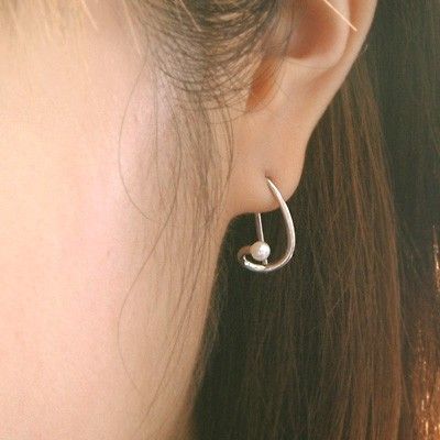 シルバーフックピアス