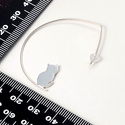 シルバーフープピアス