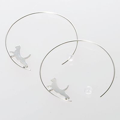 シルバーフープピアス