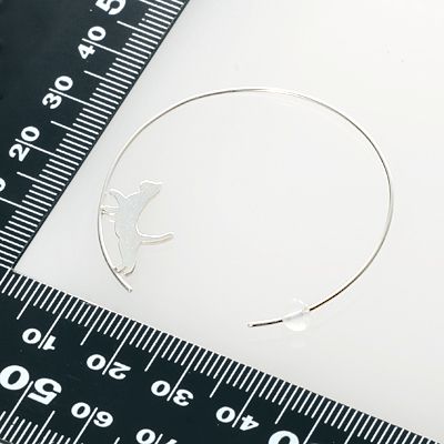 シルバーフープピアス