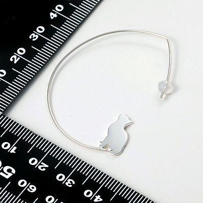 シルバーフープピアス