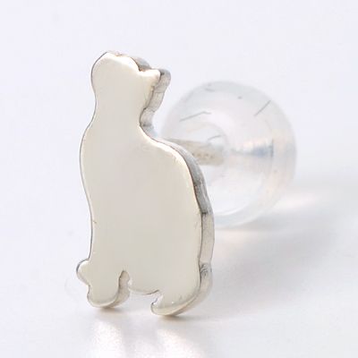 シルバースタッドピアス