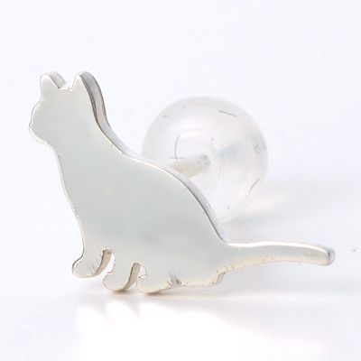 シルバースタッドピアス