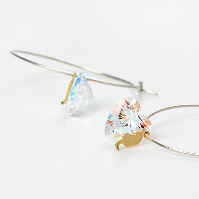 シルバーフープピアス