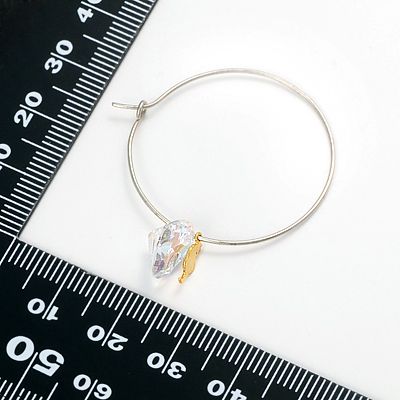 シルバーフープピアス