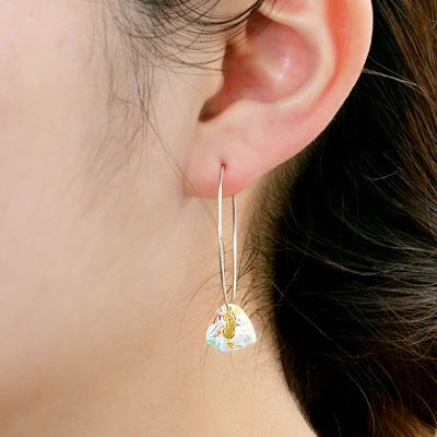 シルバーフープピアス