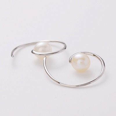 シルバーフープピアス