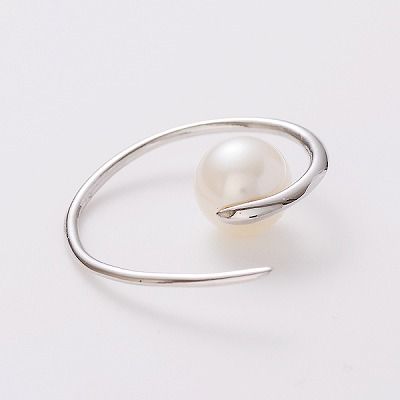 シルバーフープピアス