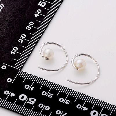 シルバーフープピアス