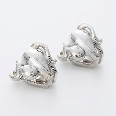 シルバーノンホールピアス