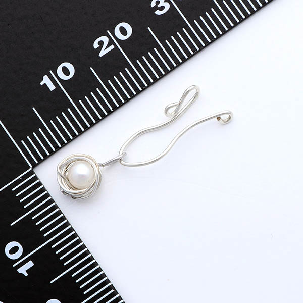 シルバーフィルドイヤリング