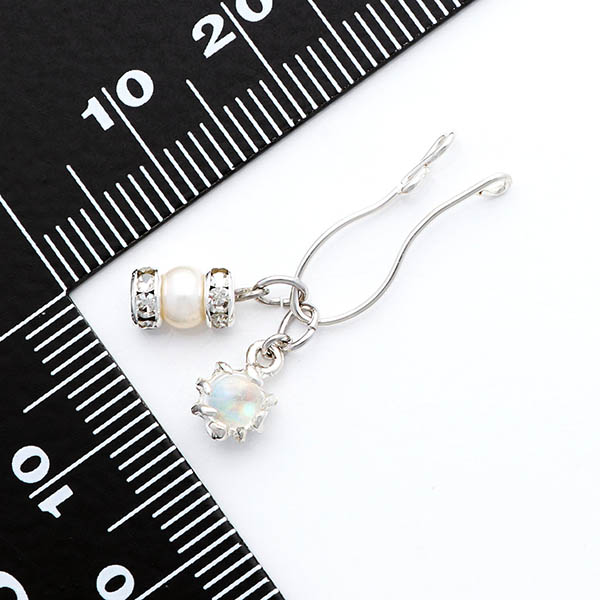 シルバーフィルドイヤリング