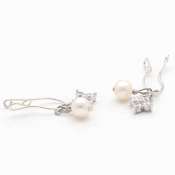 シルバーフィルドイヤリング