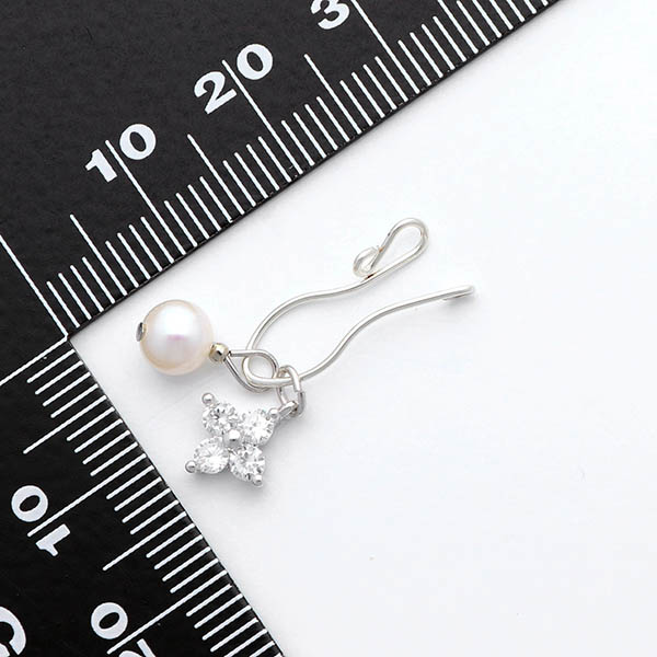 シルバーフィルドイヤリング