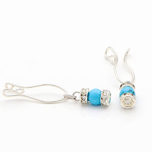 シルバーフィルドイヤリング