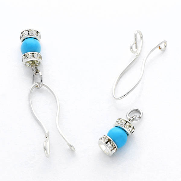 シルバーフィルドイヤリング