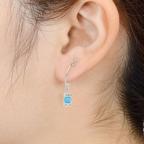 シルバーフィルドイヤリング